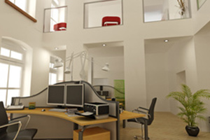 Bureaux de travail en agence et commerce